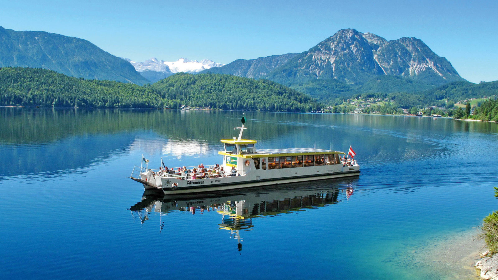 Hajókázás Altaussee-n | © salzwelten.at
