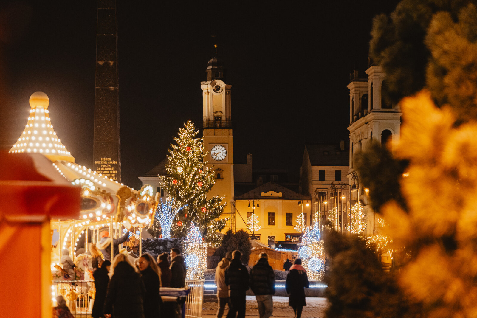 Karácsonyi vásár Beszercebánya belvárosában