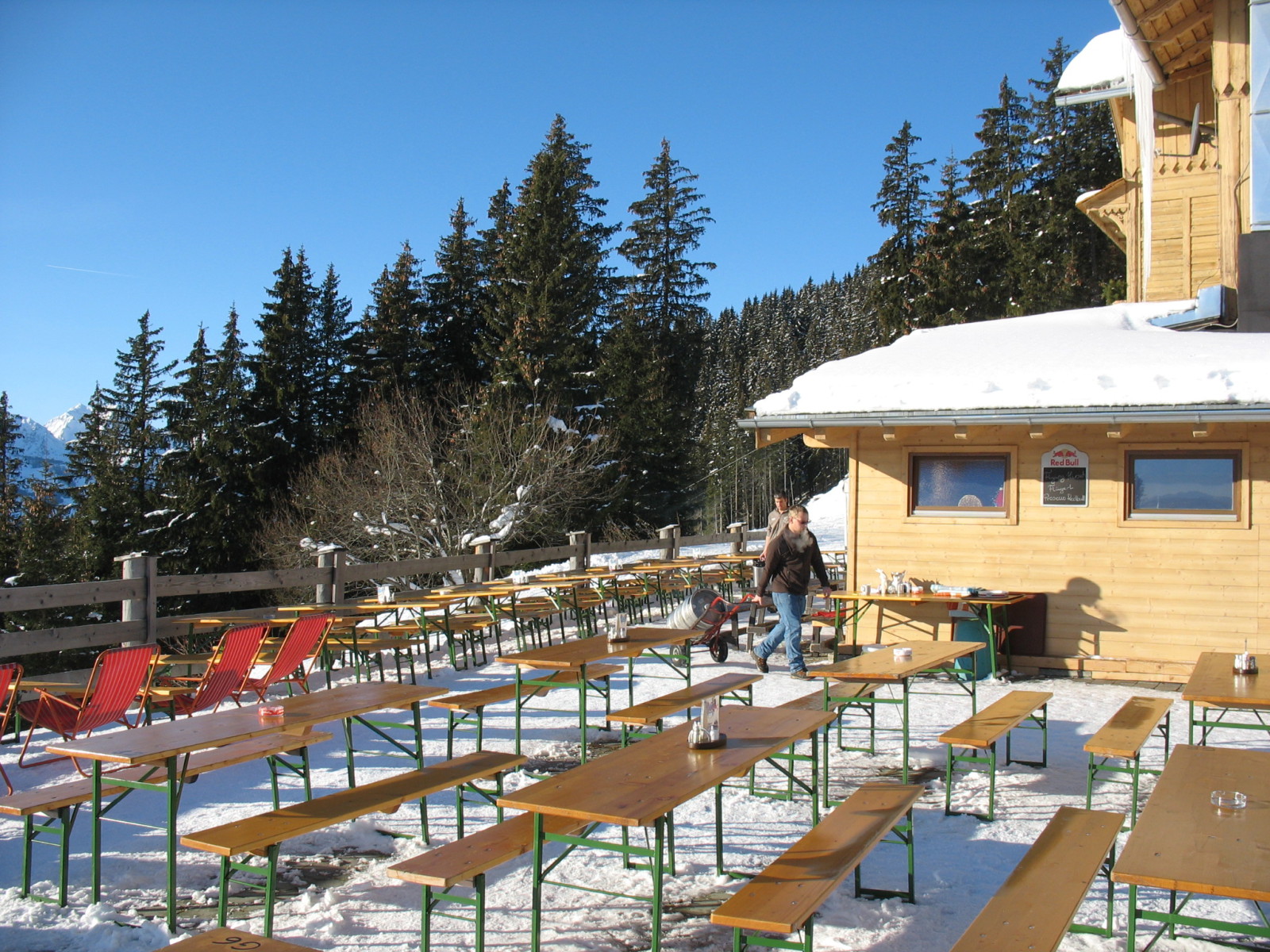 Reggeli készülődés a Glocknerhaus Hüttében (Zell am See)