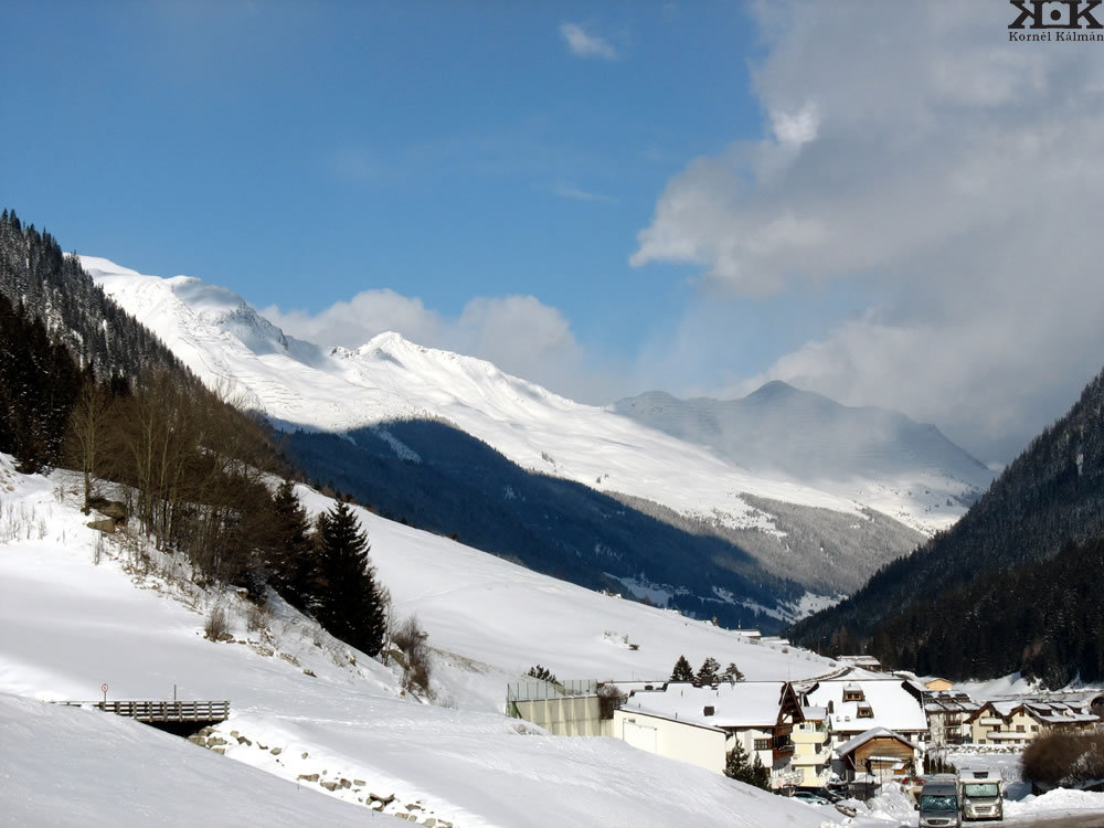 Kilátás az egyik személyzeti szobából Ischglben