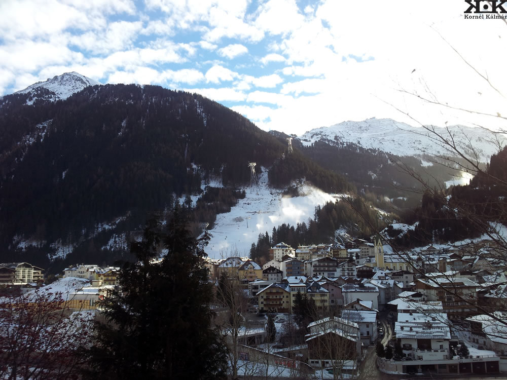 Kilátás az egyik személyzeti szobából Ischglben