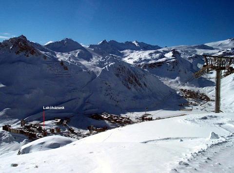 Chaudannes lift felső része