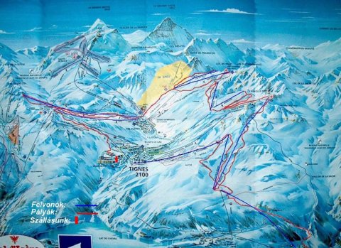 Az első napon bejárt terület