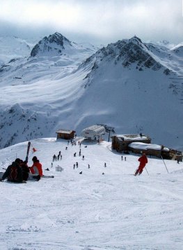 Chaudannes felvonó feletti pályaszakasz