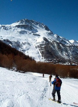 Szemben a Bellevarde Val d"Isere felett