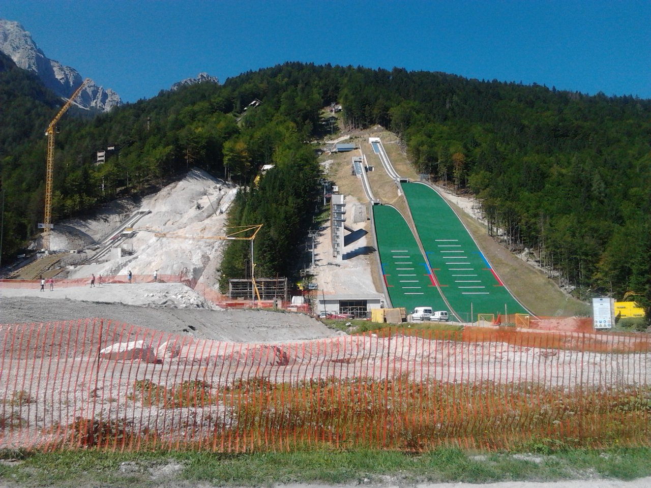 Építkezés Planicán - 2013 augusztus | Fotó: sielok.hu