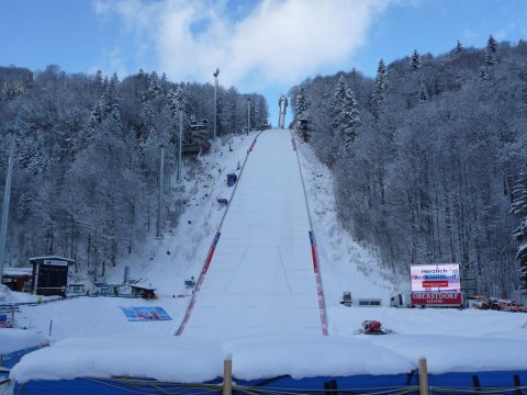 A Heini Klopfer sánc a németországi Oberstdorfban