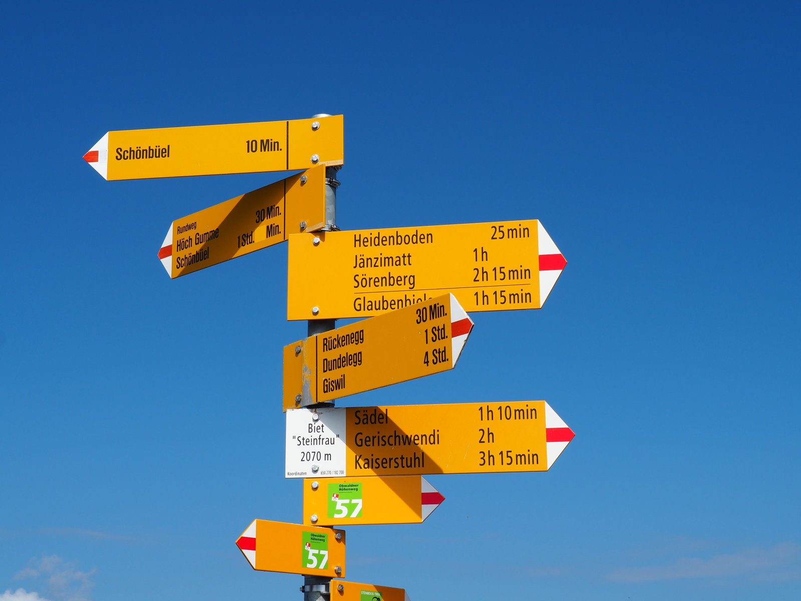 a gerincen sok irányba lehetett menni