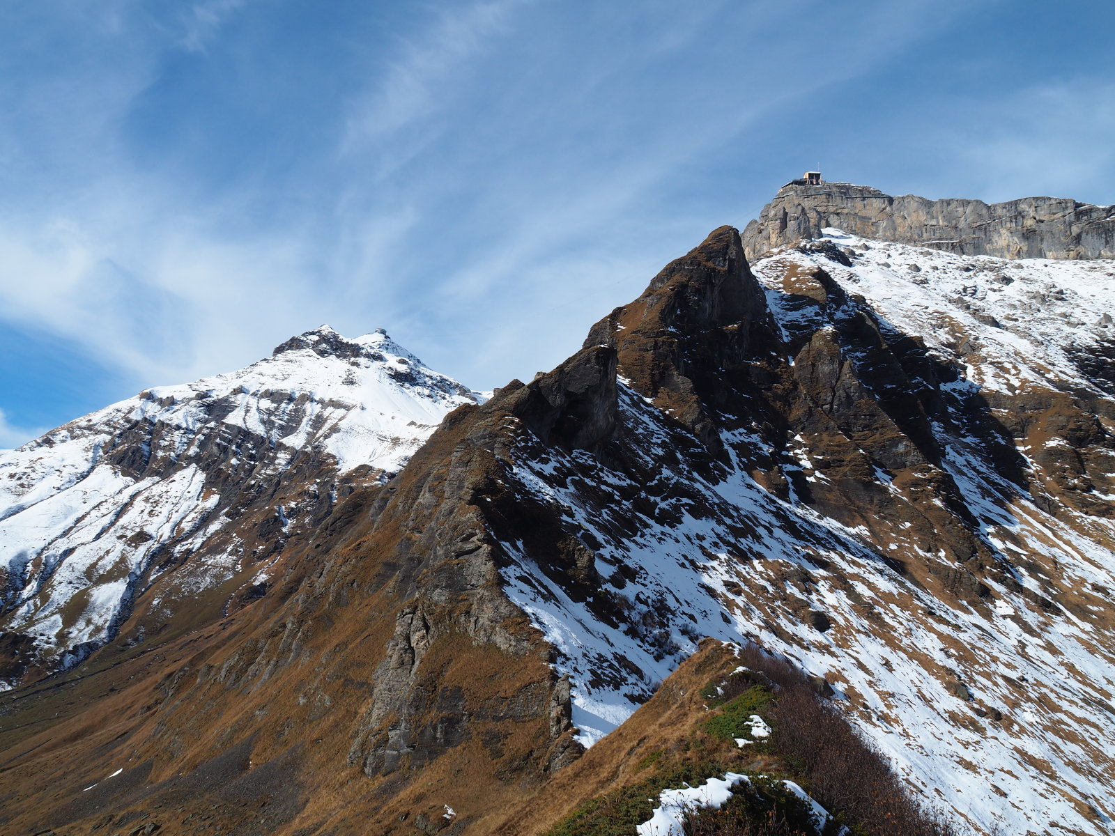 a Schiltgrat tetejéről csak lefele lehetett menni
