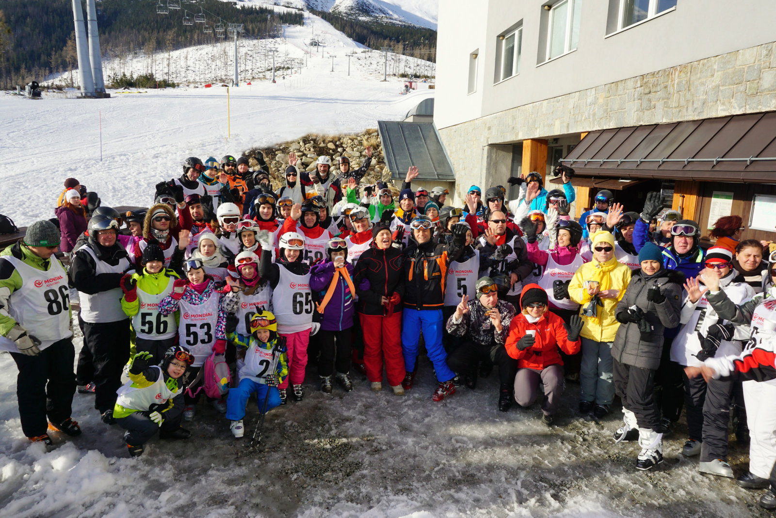 A sí- és snowboard kupa résztvevői