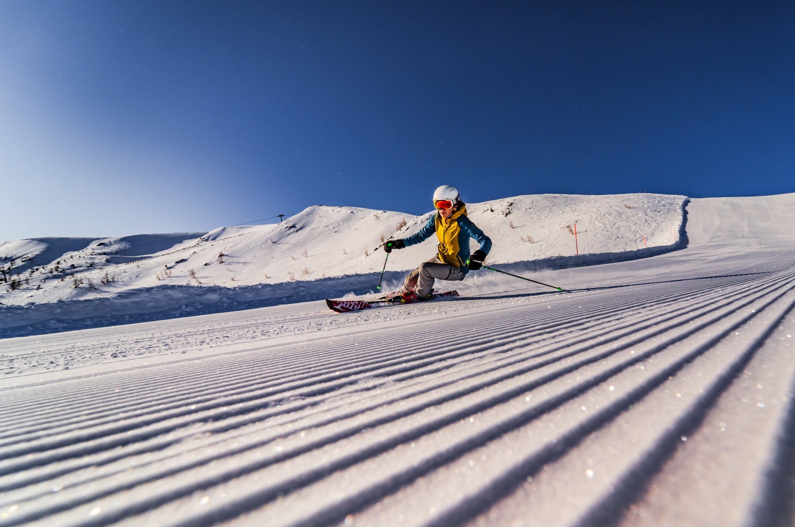 Tökéletesen kezelt sípálya Turrachon