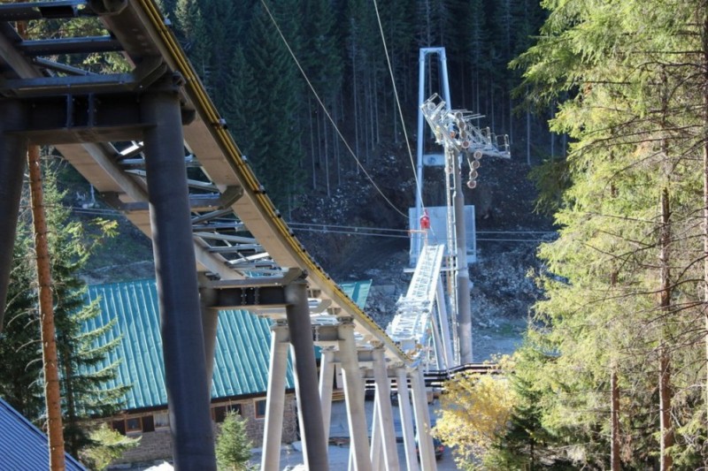 26 oszlop tartja a sikló pályáját - Kattints a képre a nagyításhoz