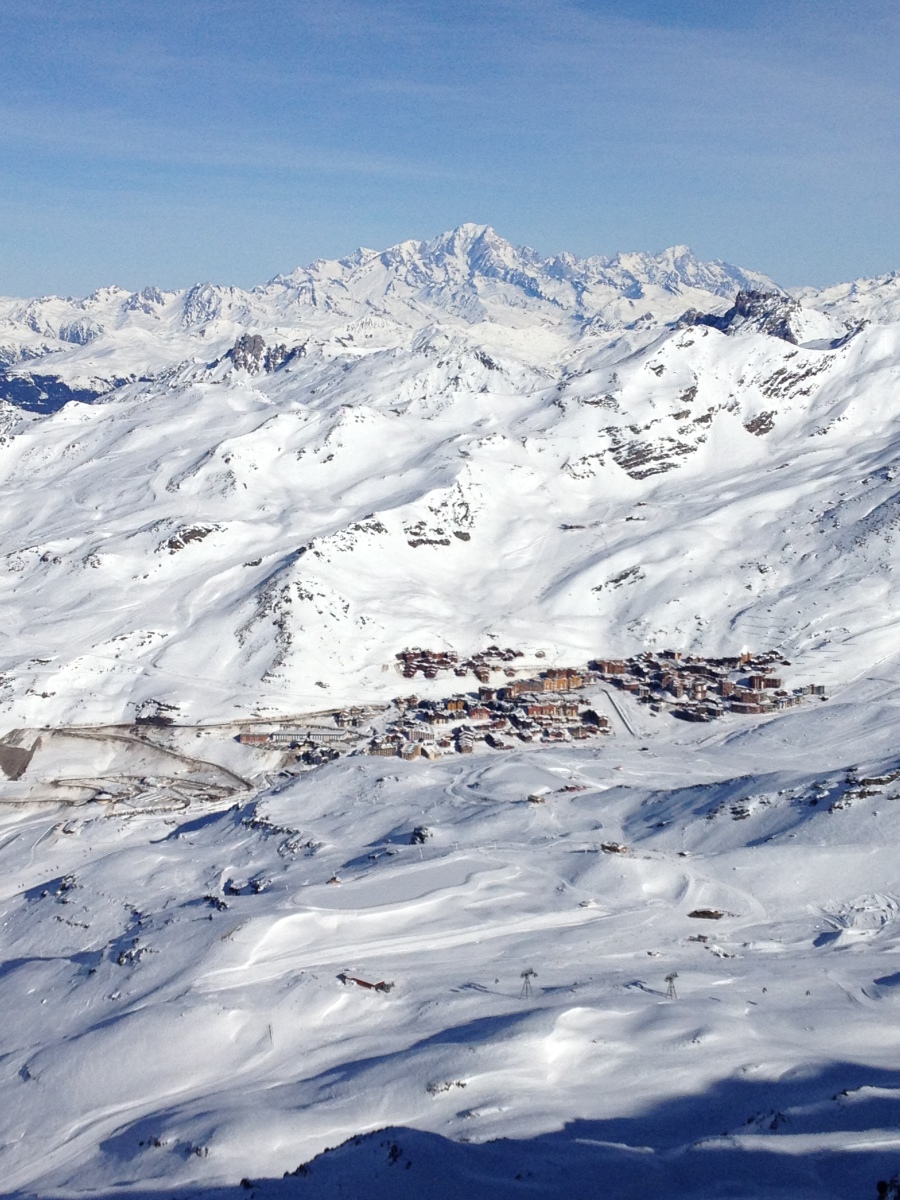 Val Thorens és a Mt. Blanc