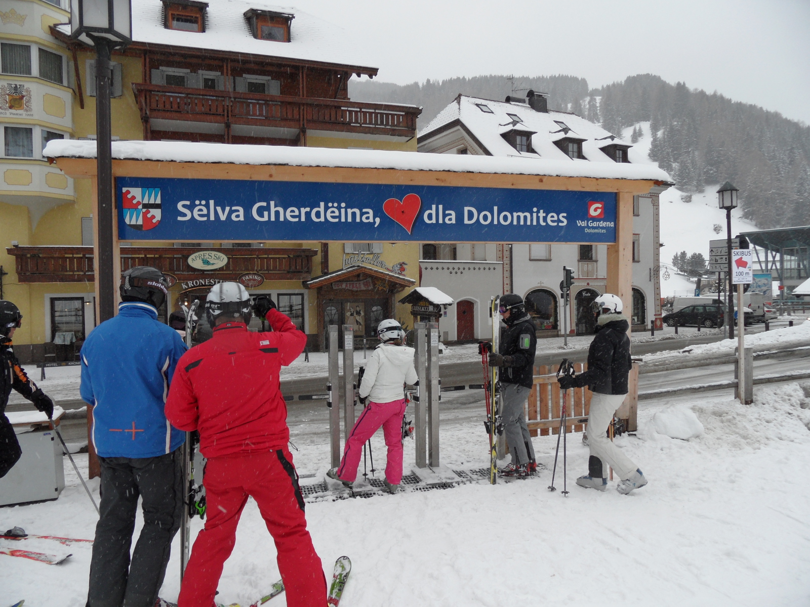 Selva Gardena - Úton a Ciampioni kabinos felvonóhoz