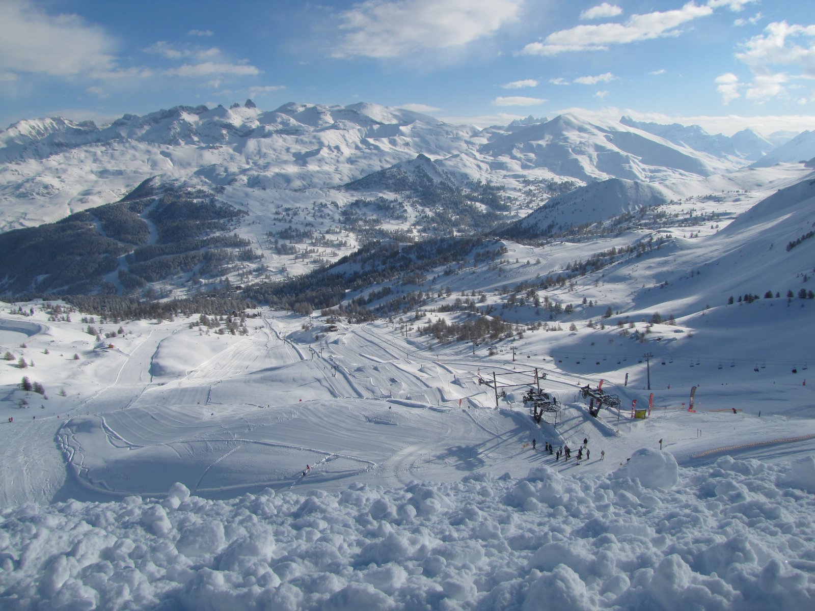 Kilátás a Col de Crevoux-ról