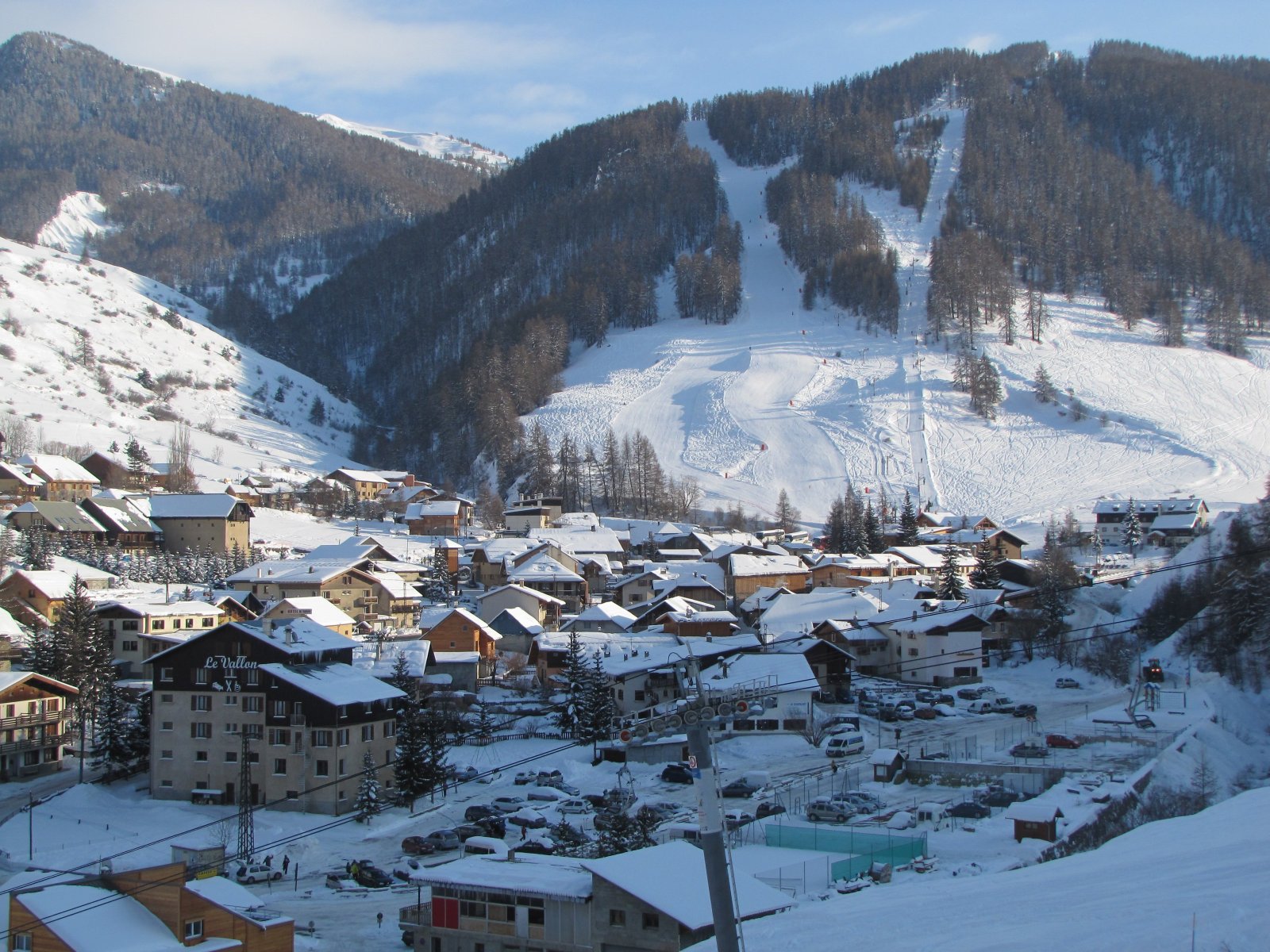 Az olimpiai pálya alja, szemben a Peynier szektor