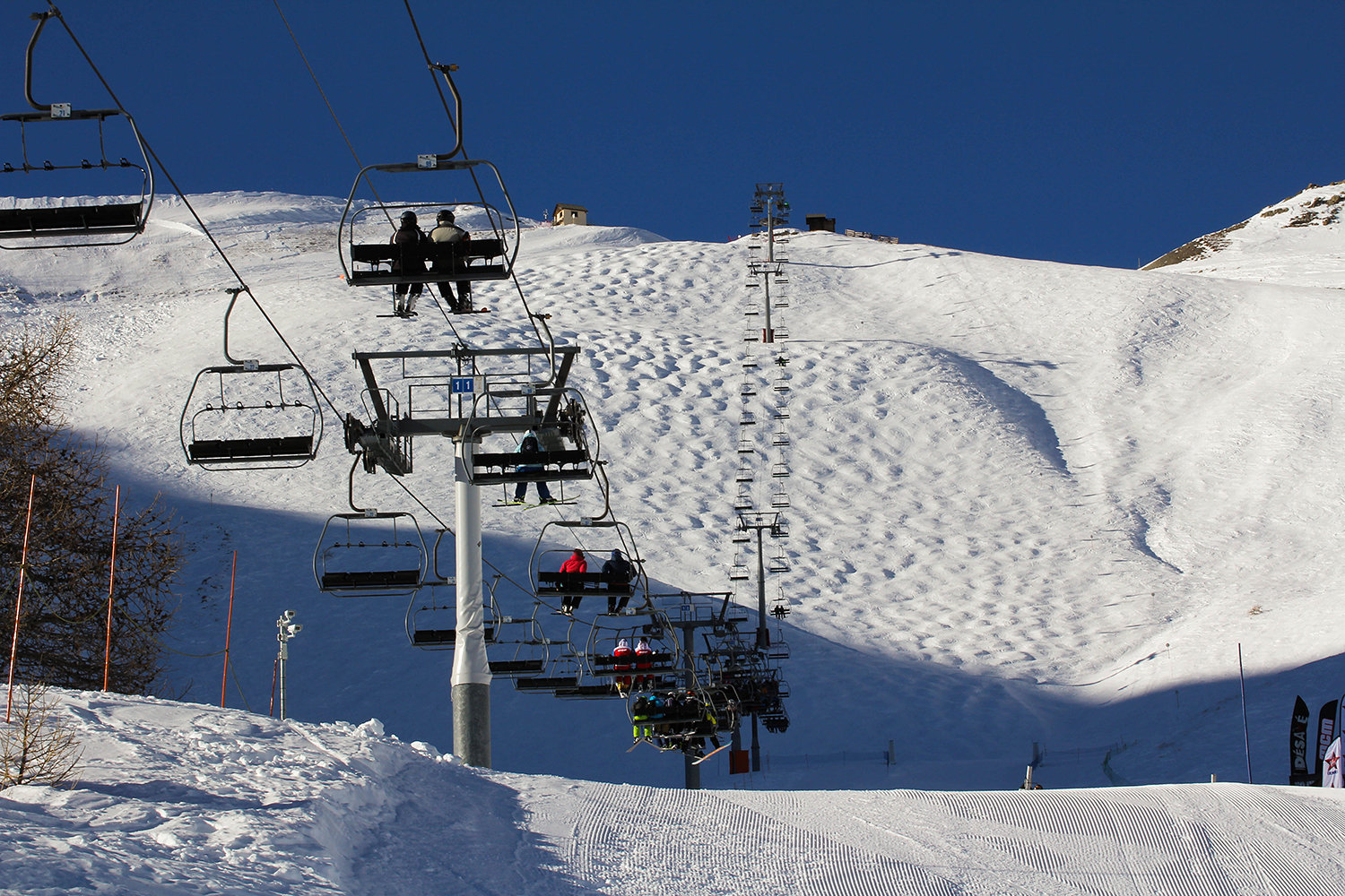 Ts Crevoux sílift és az evasion fekete pálya