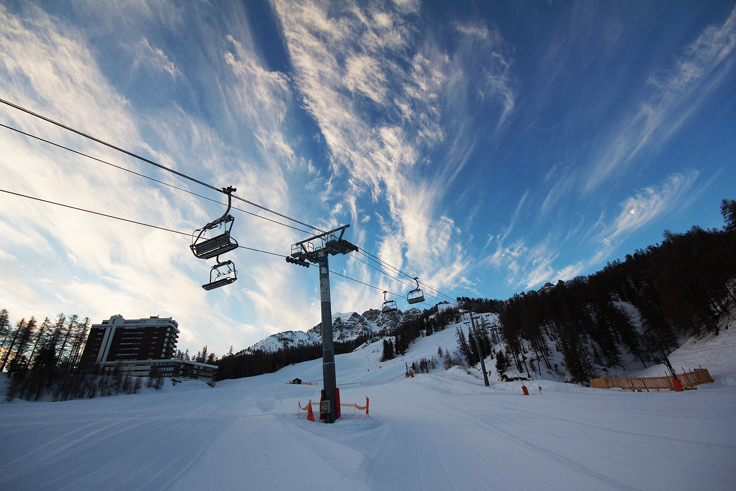 TSD Sibieres felvonó hajnalban