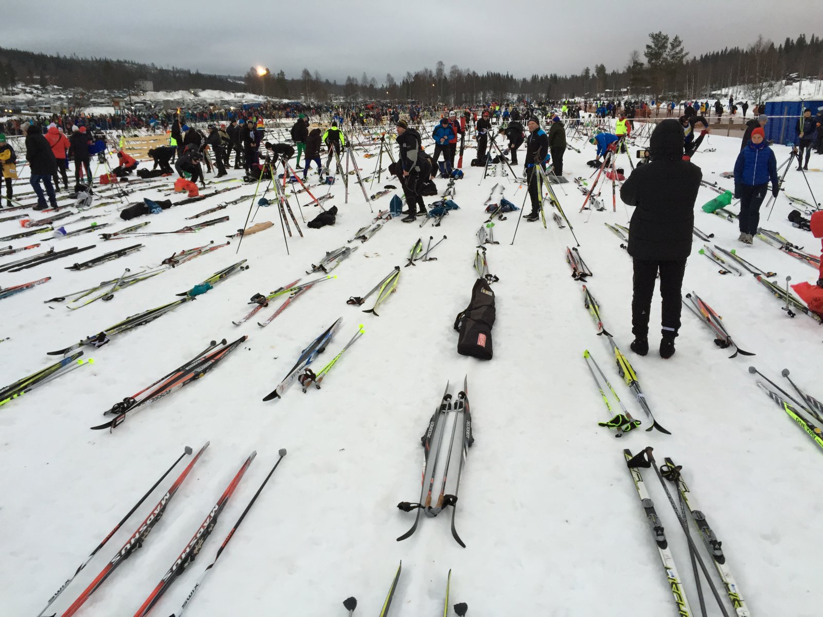 Vasaloppet 2015 - így nézett ki a rajt a verseny előtt.