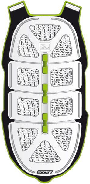 Scott Basic Line gerincvédő protektor  Gerincvédő. Műanyag hátsó platni, szellőző lyukakkal.