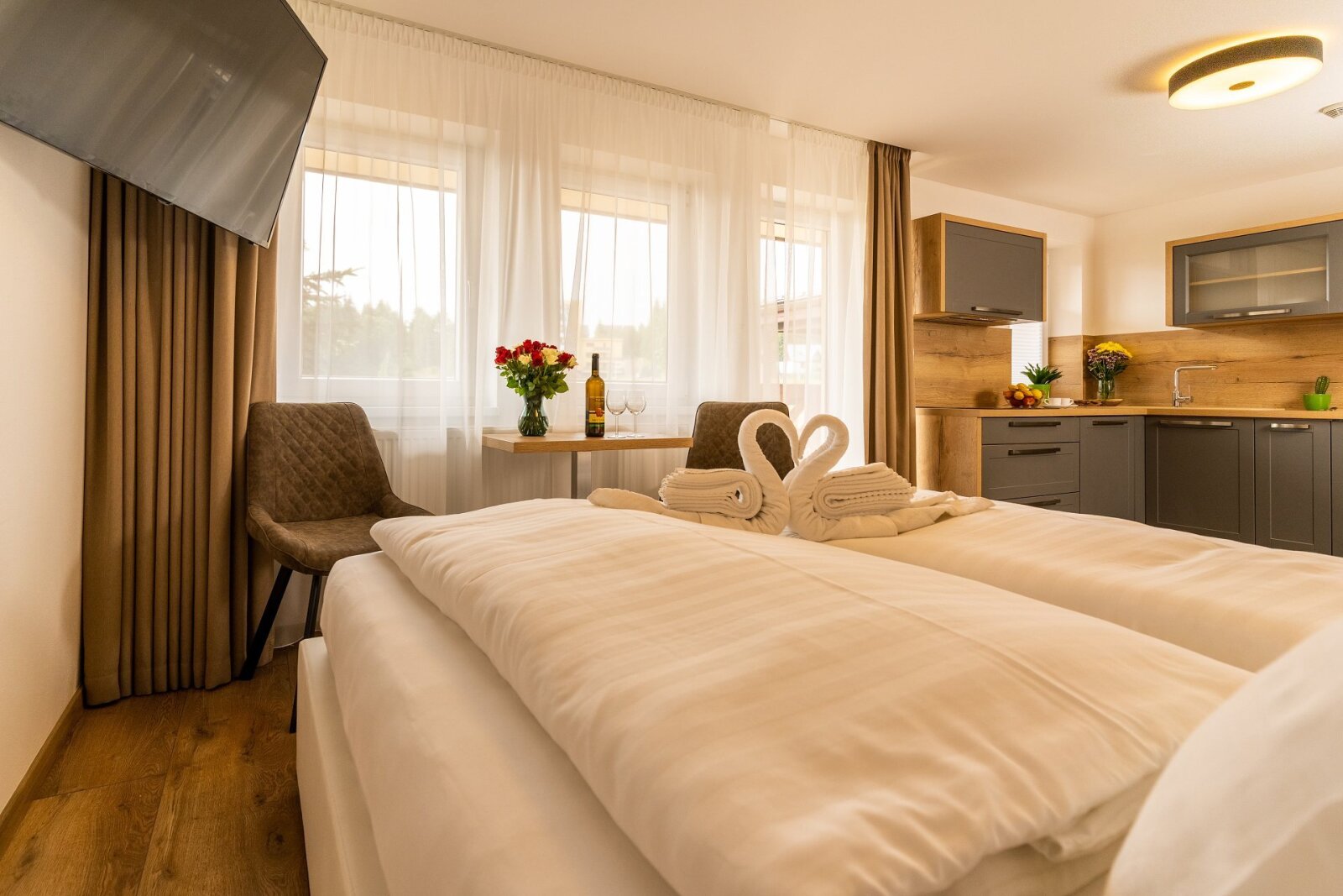Erkélyes apartman