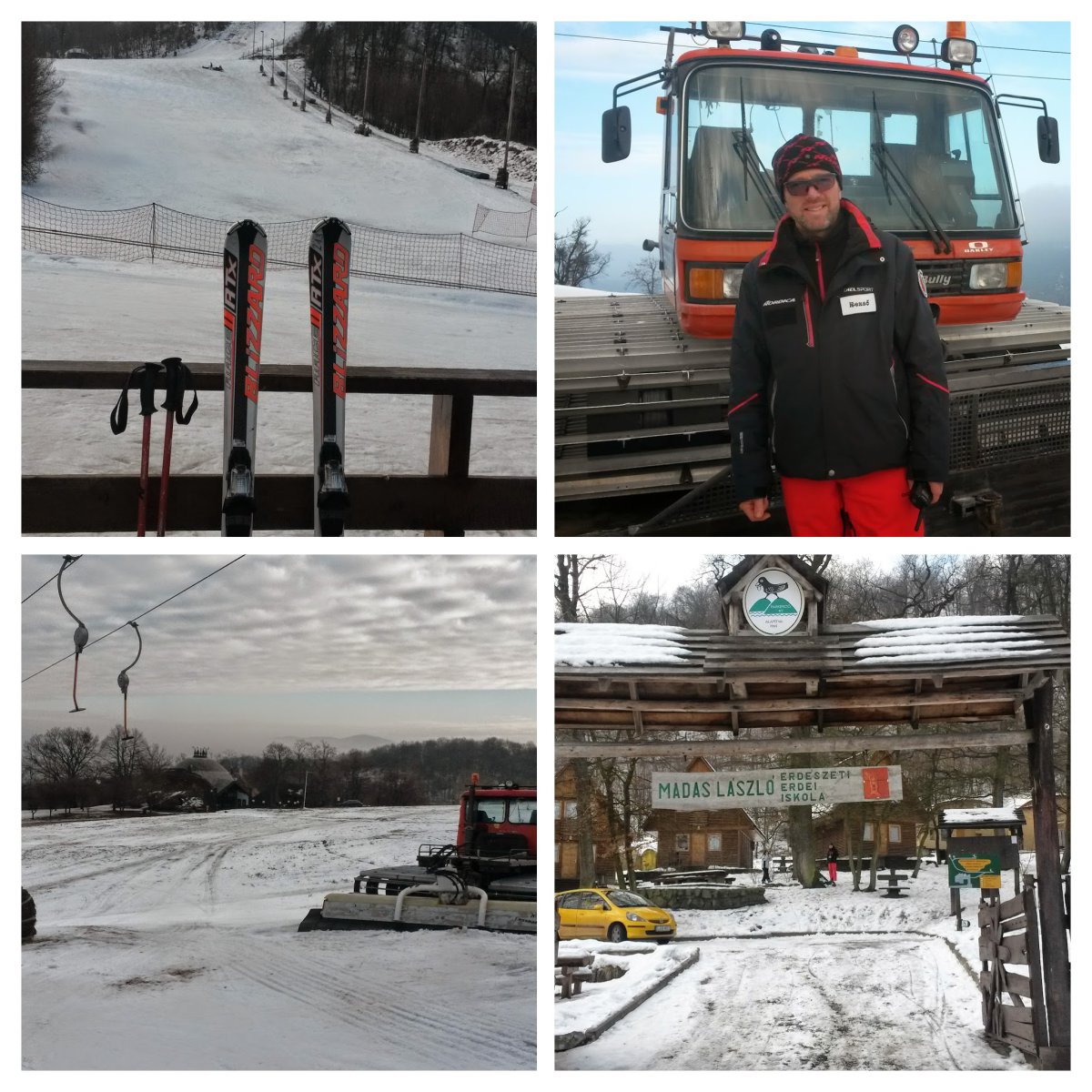 Visegrád 2015. február 11-én. A képen Gutbrod Rezső, a Nagyvillám Sípálya üzemeltetője