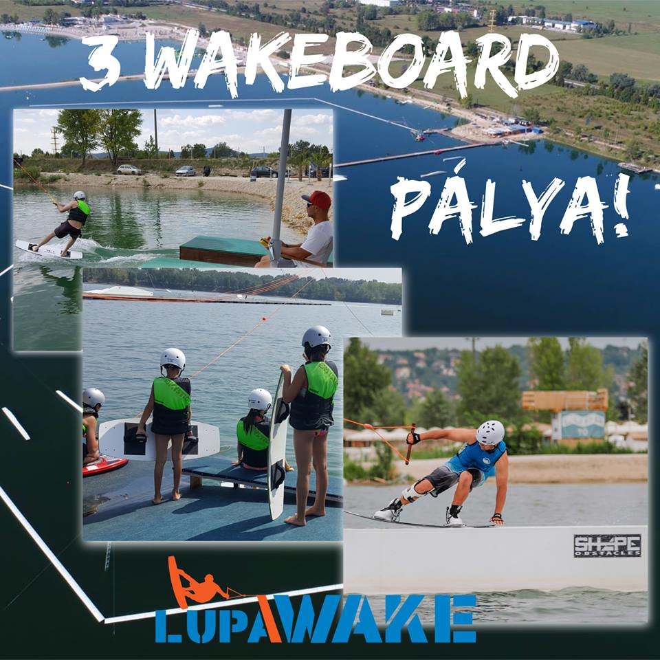 Wakeboard komplexum létesült a Lupa-tavon
