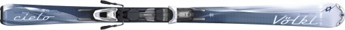 Völkl Cielo síléc LT 10 Attiva kötéssel.  Női síléc kezdő és középhaladó síelők részére. Tökéletes választás a kezdő síelőknek. Könnyű felépítésű, fordulékony, relatív puha sí. Marker LT 10 Attiva kötéssel. Composite Core szerkezet - Kattints a képre a nagyításhoz