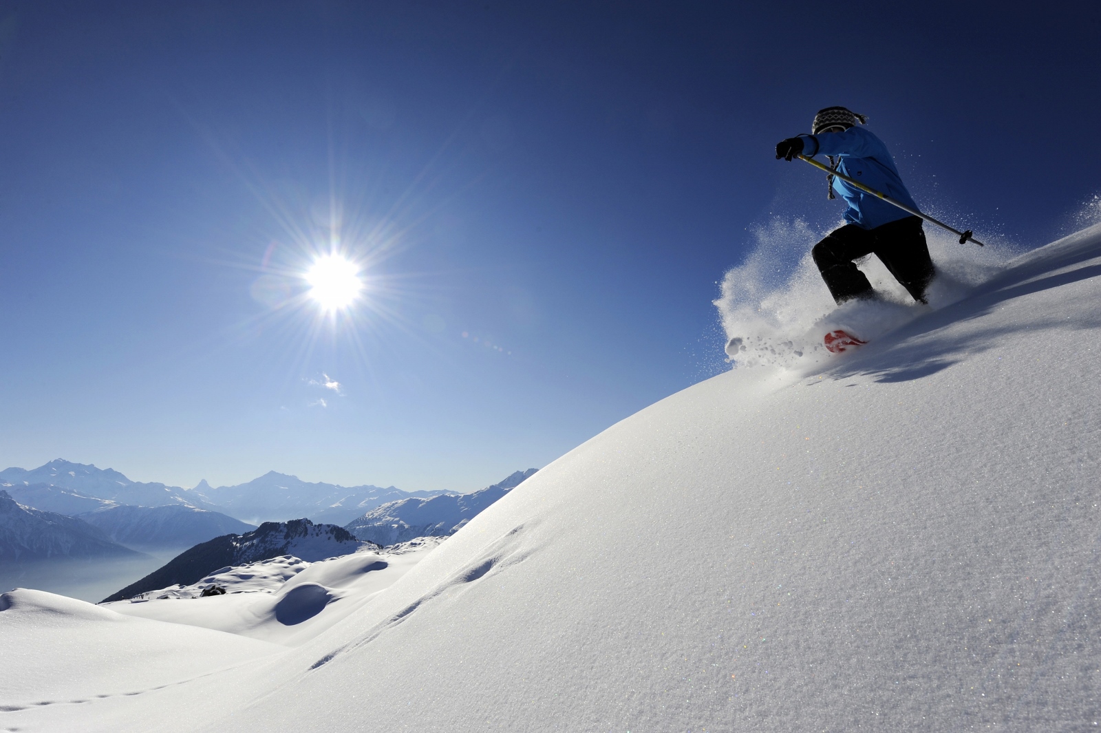 Sítúrázó az Aletsch Arénában