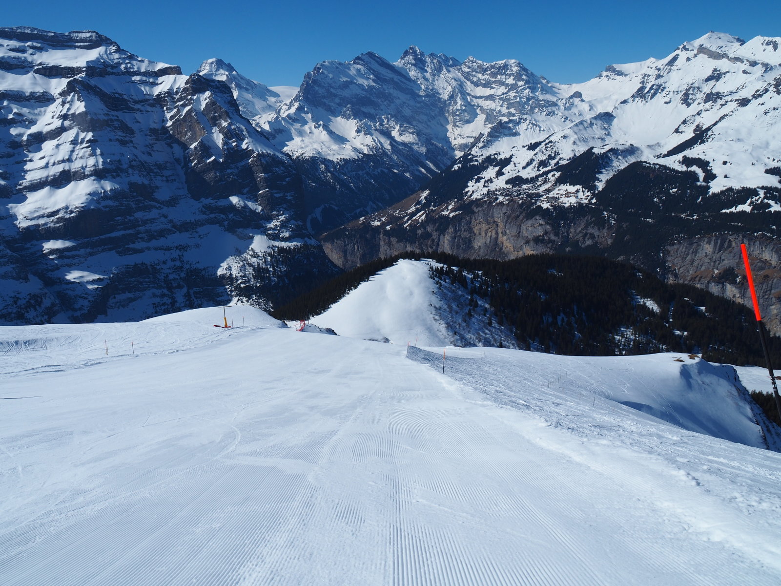 Wengen - a fekete pálya folytatása napfényben