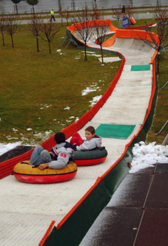 A hófánk / tubing pálya