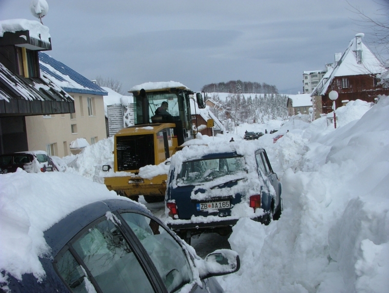 Zabljak a hó fogságában (Kép: vijesti.me)