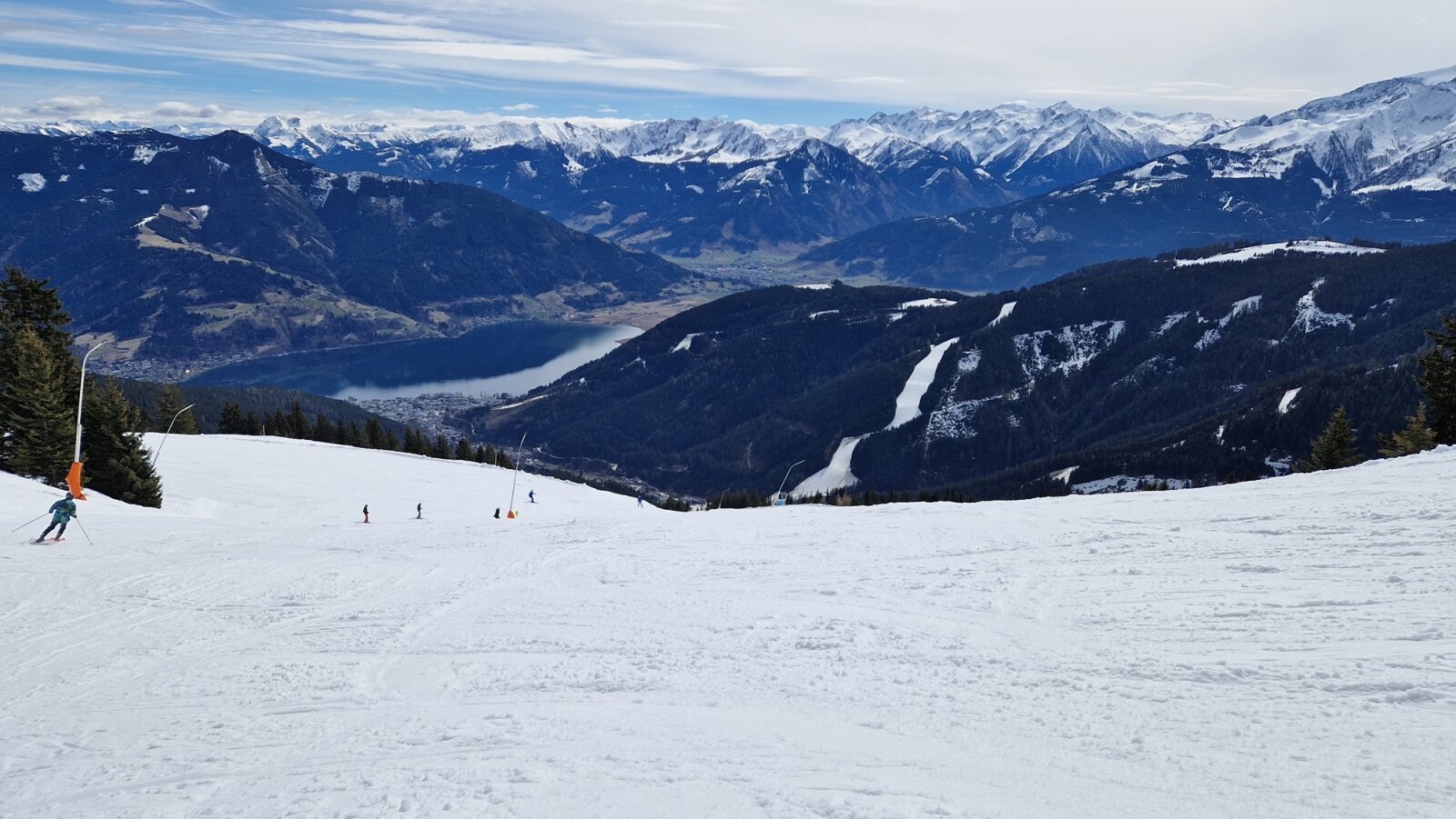 Zell am See március 14-én: délelőtt még kimondottan jók voltak a pályák