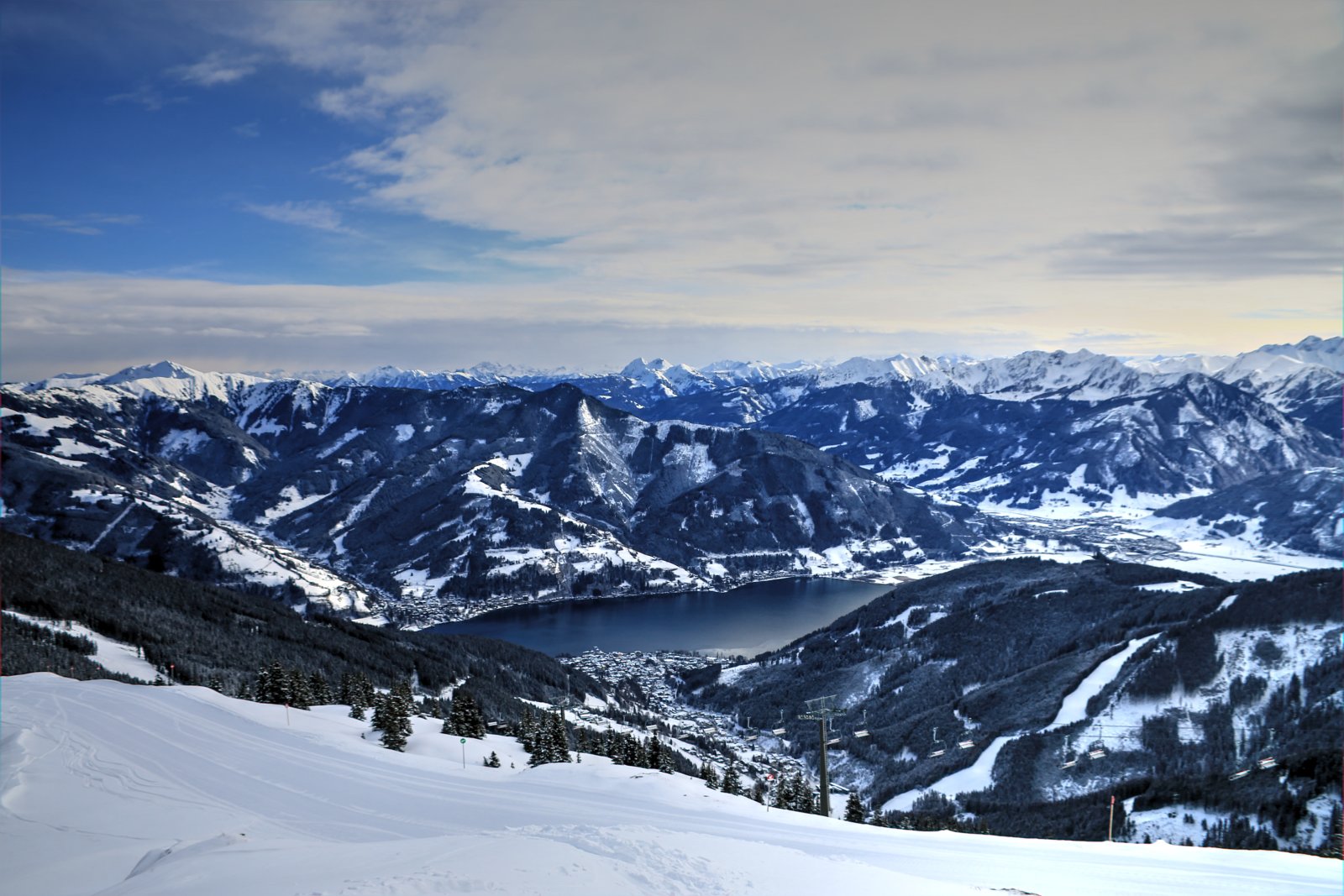 Csodaszép panoráma a Sonnenalmtól (Zell am See napos oldala)
