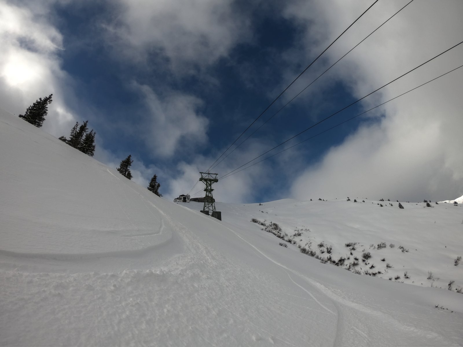 A Schmitten nagykabinos alatti freeride amolyan klasszikus, ezen a napon csak magammal versenyeztem