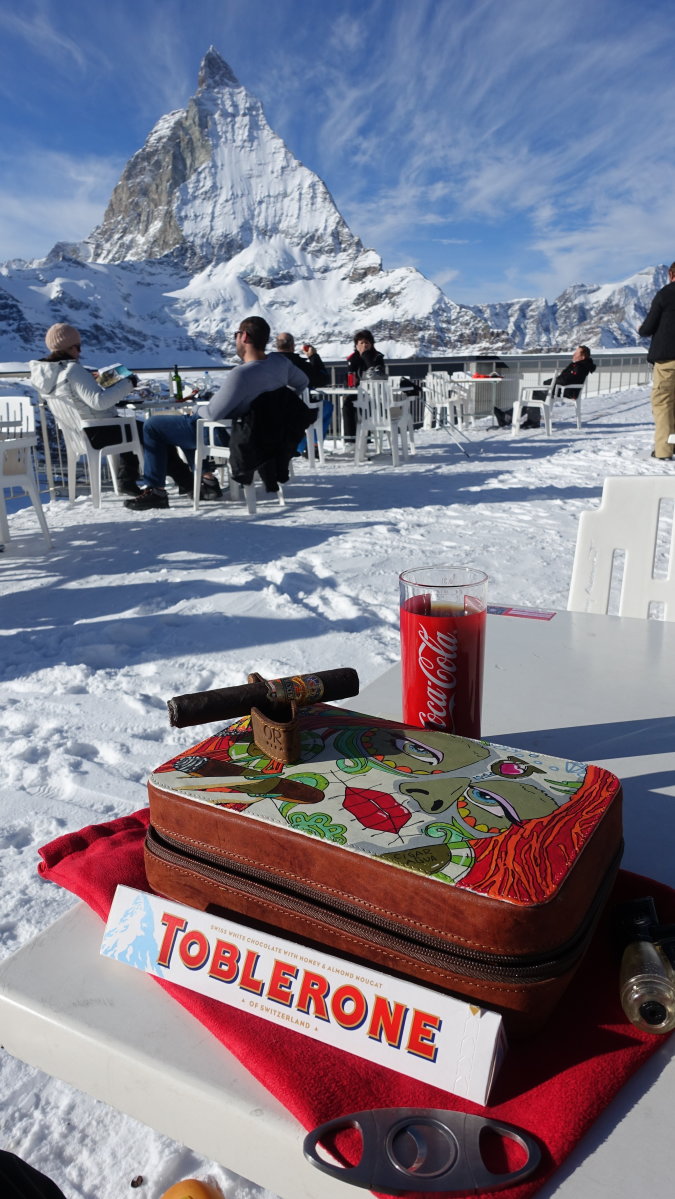 Ebéd utáni desszert a Trockener Steg teraszán