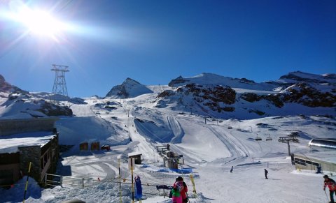 A Snowpark a Trockener Steg felett