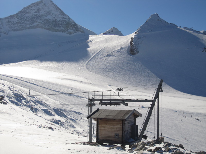 délutáni "csúcs" a gleccseren