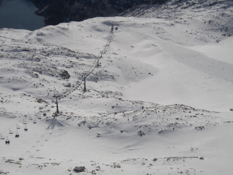Schlegeis Gletscher felülnézetből