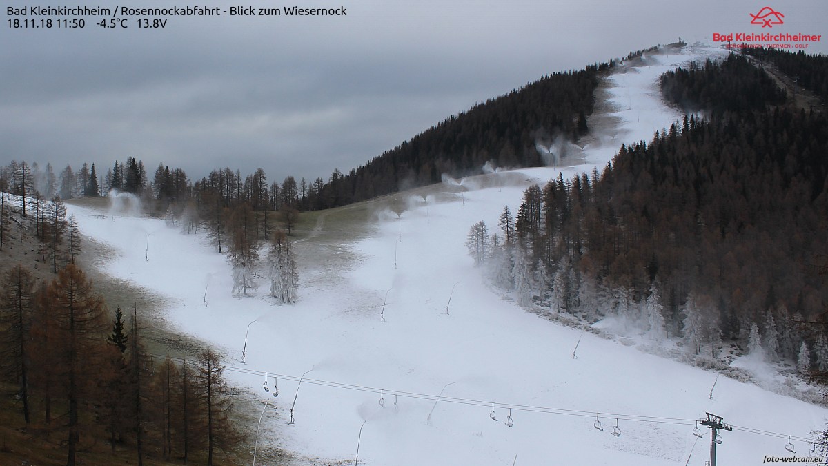 Egész jól haladnak a karintiai Bad Kleinkirchheimben - fotó: foto-webcam.eu
