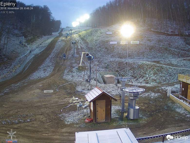 Eplény, ma reggel a völgyben