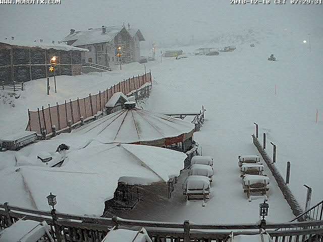 Mélytél Obertauernon - fotó: webkamera