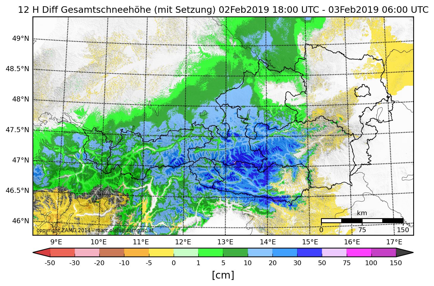 Ennyi hó hullott szombat estéről vasárnap reggelre