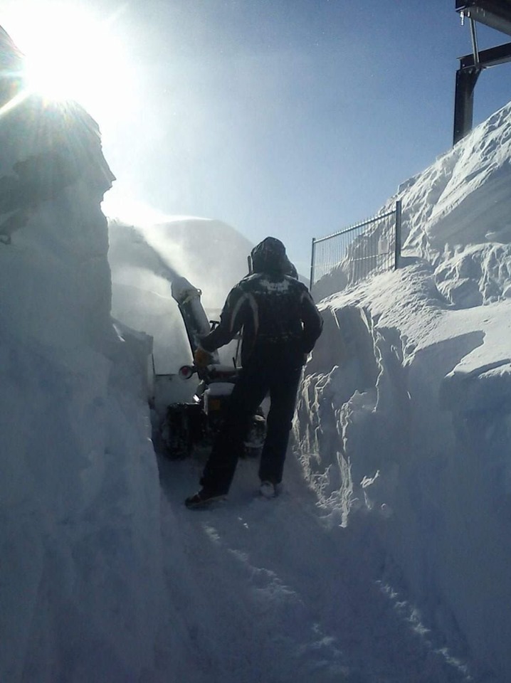 Aiguille du Midi, 3842 m. fent
