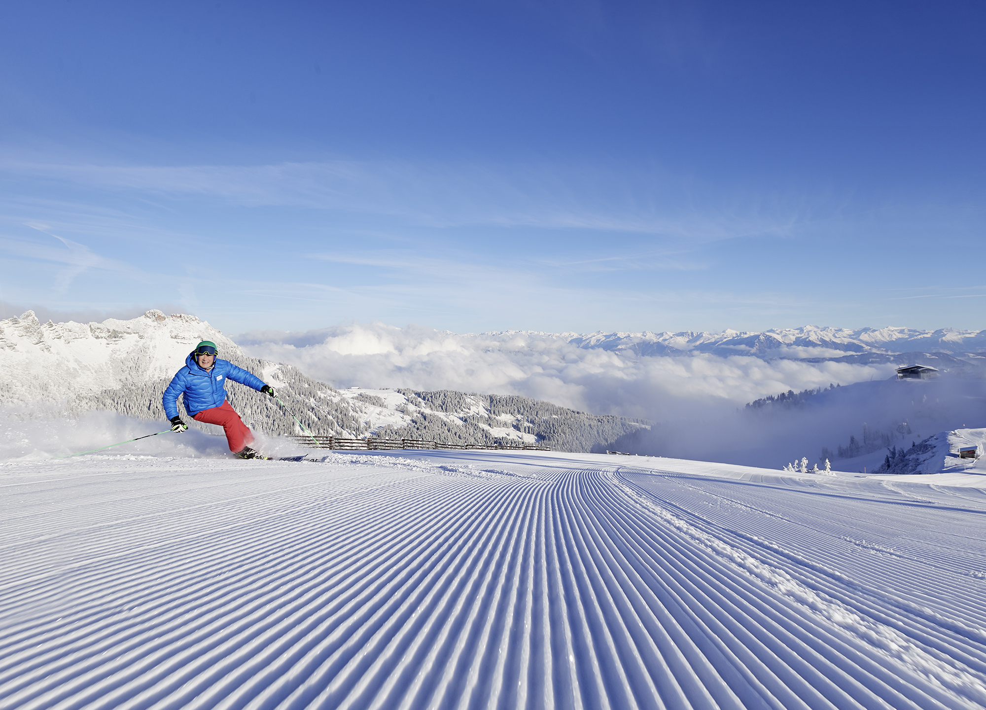 Franz Klammer friss ratraknyomon, Nassfelden síel - Fotó: Franz Gerdl / KW