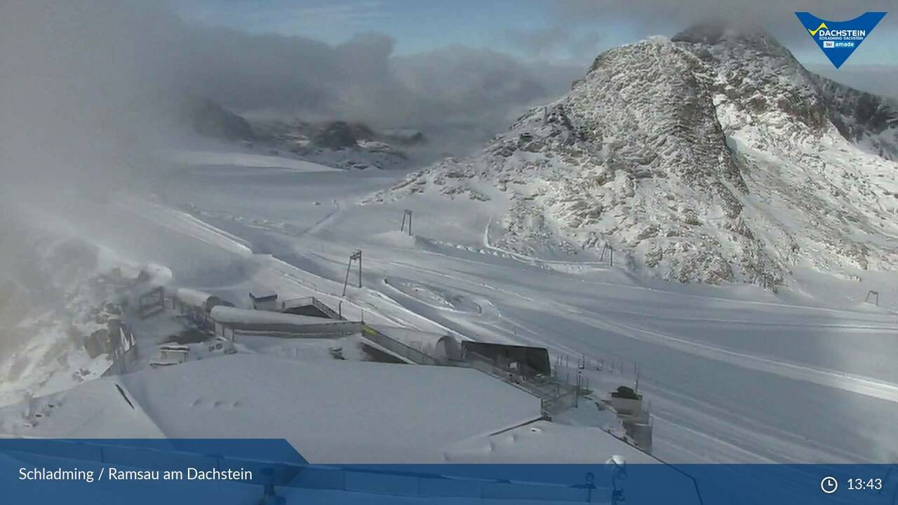 Dachstein Hunerkogel webkamera ma délután