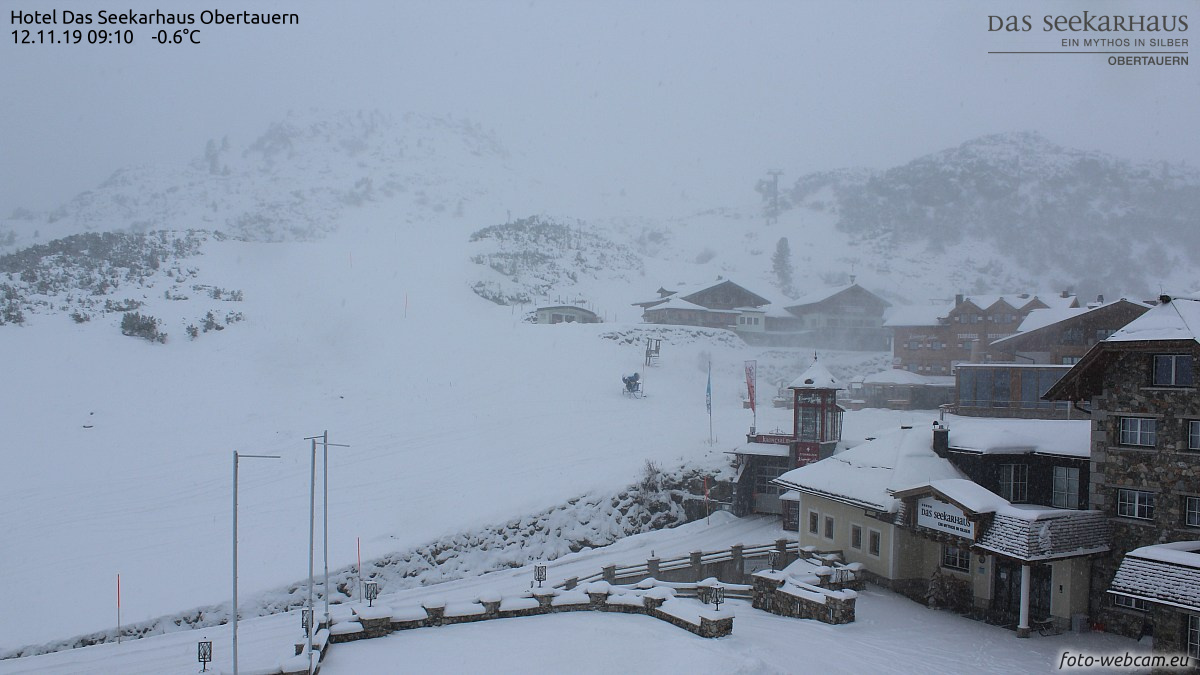 Szépen havazik Obertauernen - Fotó: foto-webcam.eu