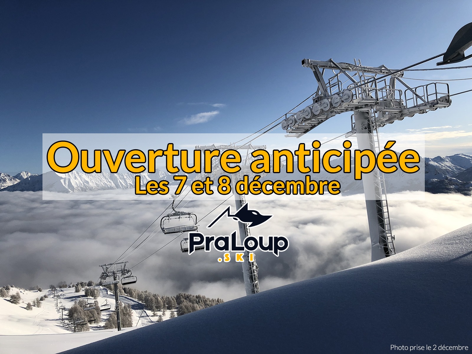 Pra Loup: nyitás a hétvégén. 1600 méteren 20 cm, 2000 méteren 130 cm, 2500 méteren 220 cm hó