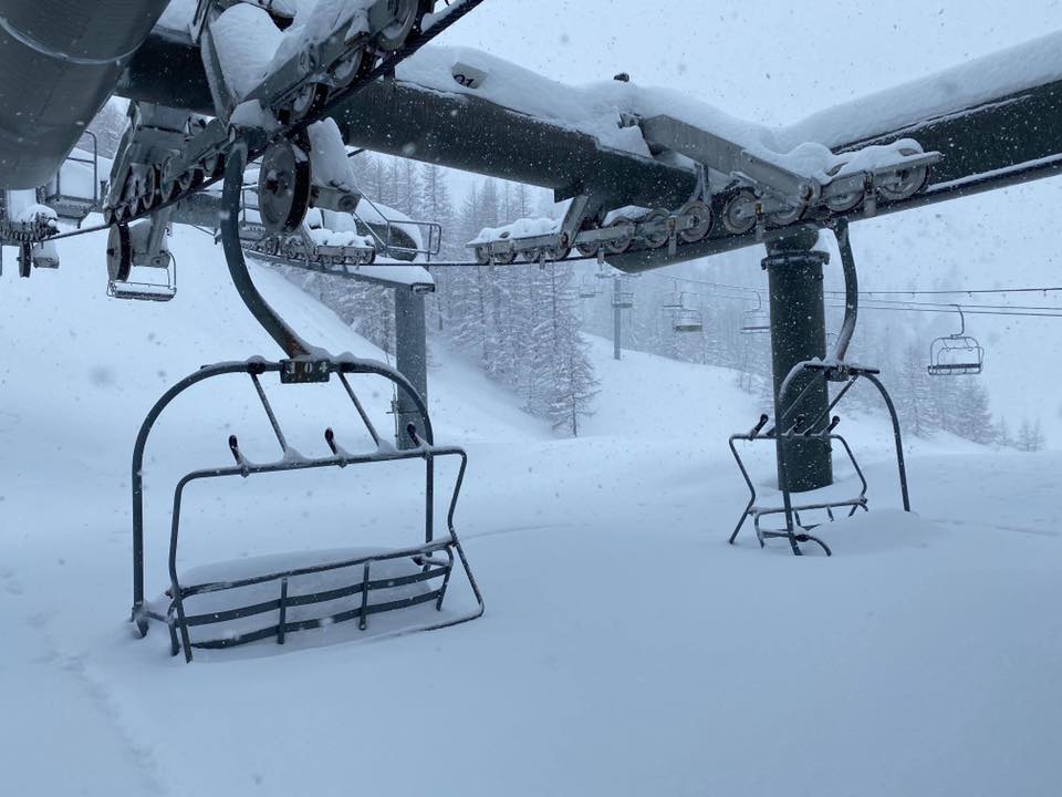 Serre Chevalier Briançon, 70 cm friss hó