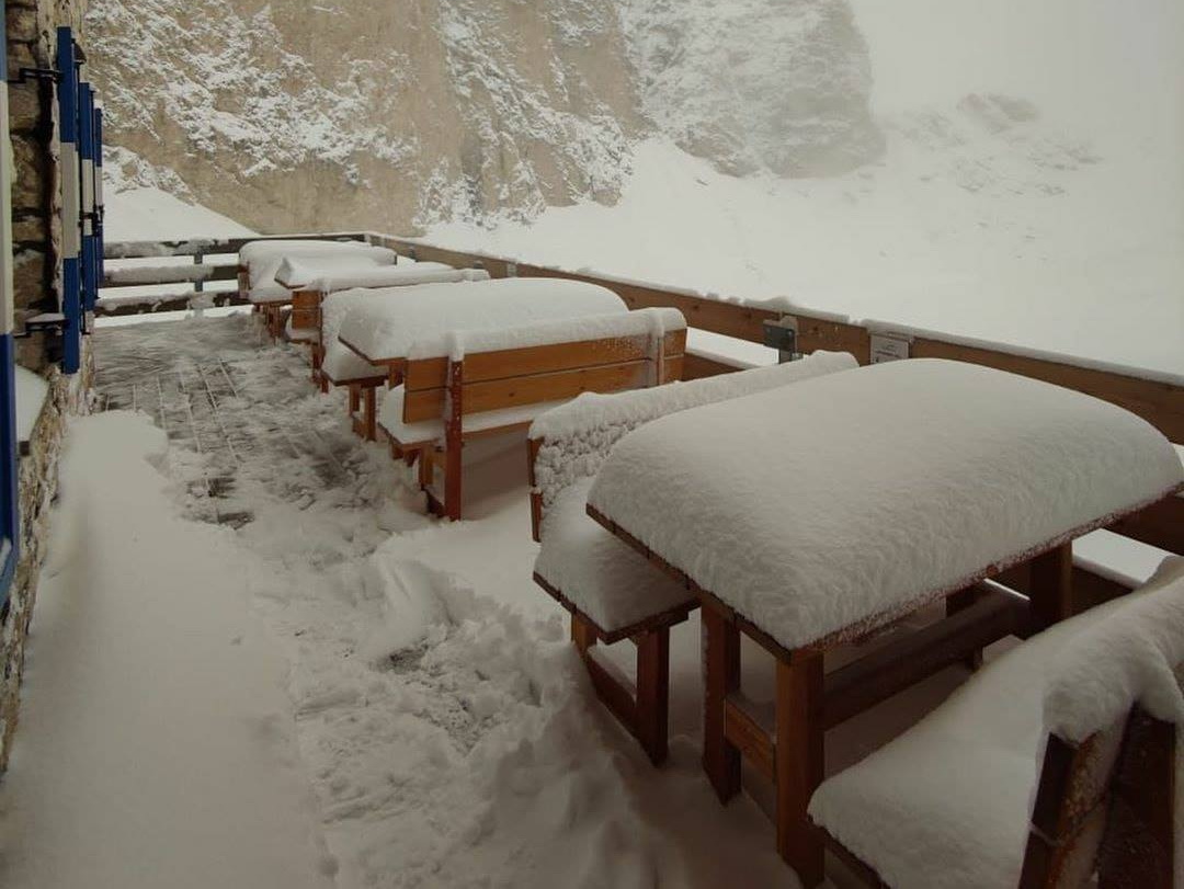 Fentebb havazott, Antermoia menedékház, Trentino